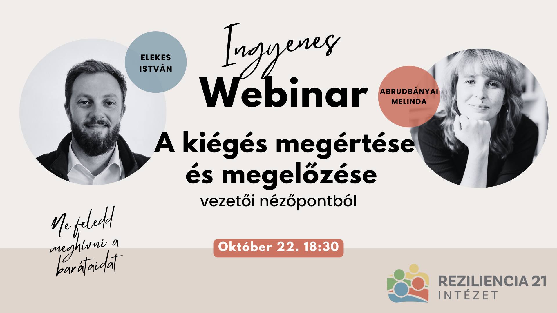 A munkahelyi jóllét nem luxus, hanem hosszú távú befektetés - ingyenes online webinár